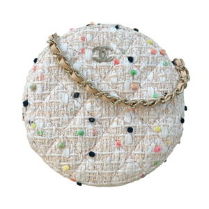 Chanel Timeless Line Shoulder Bag Tweed